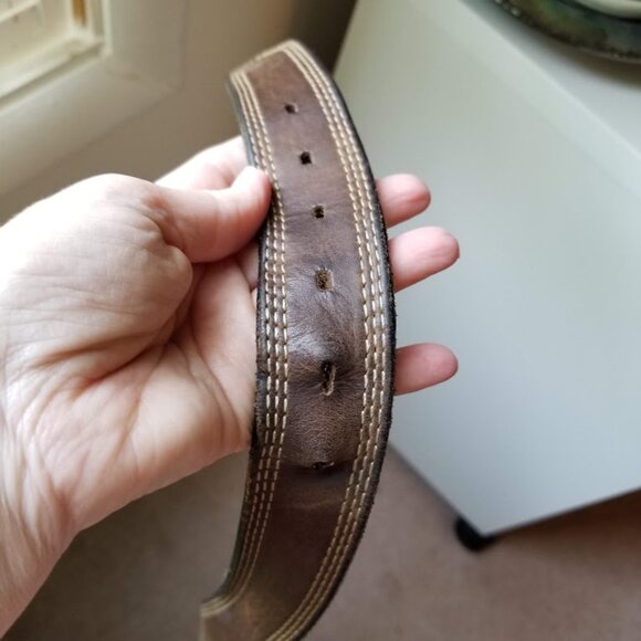 Carhartt Men's Brown Genuine Leather Cowhide Belt, Size 44 - Picture 8 of 12